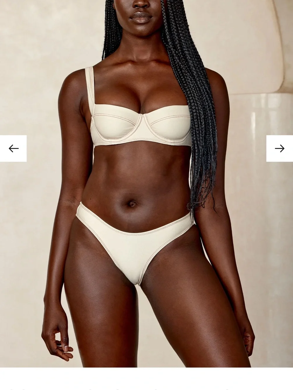 Monday Swimwear Byron Bottom in Champagne Denim